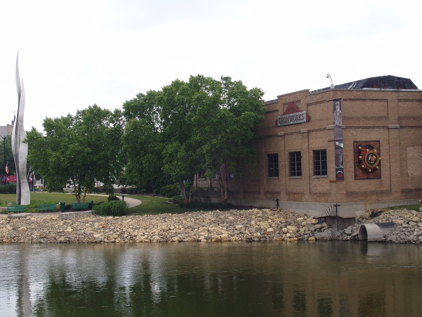 Beloit Ironworks from the Rock River.